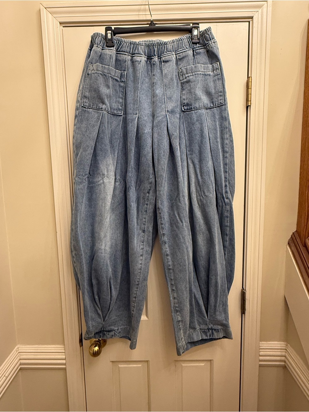 SHEIN Slay Diva Light Wash Wide Leg Balloon Jeans XL